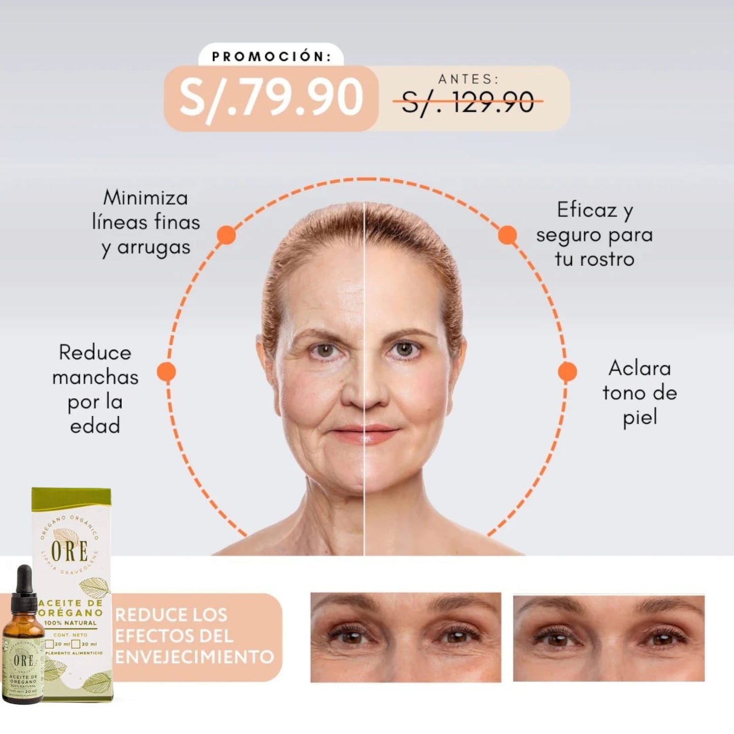 ACEITE DE OREGANO ORE ™ ⭐⭐⭐⭐⭐ ANTIARRUGAS - LINEAS DE EXPRESION - OJERAS