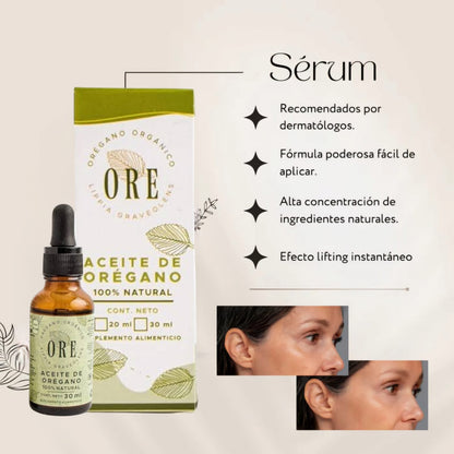 ACEITE DE OREGANO ORE ™ ⭐⭐⭐⭐⭐ ANTIARRUGAS - LINEAS DE EXPRESION - OJERAS