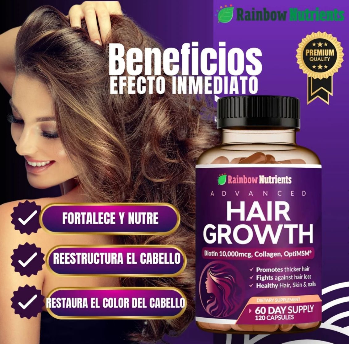 HAIR GEOWTH™ ⭐⭐⭐⭐⭐ CAPSULAS PARA EL CRECIMIENTO DEL CABELLO